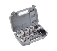 Set Di Seghe A Tazza HSS Bi-Metallo Bosch 9 Pezzi Con Due Arbori BPA608580803