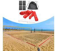 Set di Segnali per Il Beach Volley con Ancoraggi Metallici per Una Facile