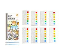 Set di segnalibri da viaggio ad acquerello tascabili per dipingere libri per dipingere migliorare la creatività del bambino pittura segnalibri tascabili per dipingere regali di Natale
