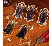 Set di segnalibri in metallo di Hogwarts, con Harry, Hermione, Ron, Draco e Snape, regalo perfetto da Ognissanti a Natale per gli appassionati del mondo magico HarryStanding-YD1,DracoStanding-YD1,RonS