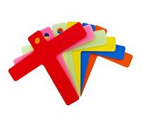 Set di segni T in silicone per attore, camminata/posizionamento, 6 colori tra cui 2 fluorescenti