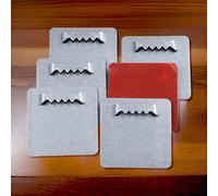 Set di sei accessori da appendere con adesivi ad alta resistenza misura perfetta