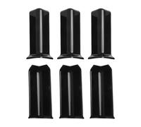 Set di sei blocchi angolari autoadesivi per installazione bordo battiscopa