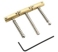 Set di selle in ottone compensato LQ Industrial 1 set di 10,8 mm per chitarra Telecaster in ottone con chiave per Fender Tele vintage chitarra elettrica di ricambio stile barile
