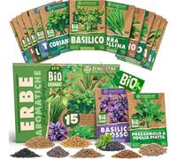 ® Set di semi di erbe bio 15 varietà per una facile coltivazione in giardino