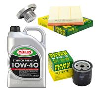Set Di Serie Motore 10W-40 Filtro Olio 5 L + Vite Scarico Per Opel Astra G