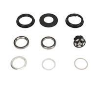 Set di serie sterzo per mountain bike, coppa per forcella anteriore della bicicletta, serie sterzo a doppio cuscinetto in lega di alluminio CNC per telaio da 49,7 mm con forcella