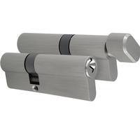 Set di serratura a cilindro, 30/40 mm, cilindro di chiusura e pomello con 5 chiavi, cilindro profilato per porta di casa e casa | set di serratura per sicurezza e comfort nella vita di tutti i giorni