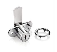 Set di serrature a camma for armadietti ad alta sicurezza da 1 pezzo - Serrature a cilindro for cassetta postale, cassetto portadocumenti, cassettiera, scomparto for camper, degli attrezzi(Silver)