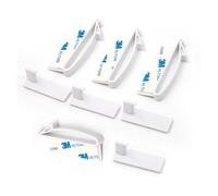 Set di serrature di sicurezza invisibili per bambini, serrature nascoste a prova di bambino per armadi e serrature a prova di bambino, installazione senza trapano, serrature per cassetti per cucina