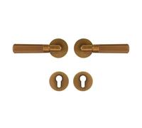 Set di serrature for porte in ottone in stile retrò e semplice, accessori interni for camera da letto e bagno, serrature for la privacy con passaggio fittizio(DUMMY lock)