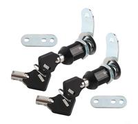 Set di serrature per porte e cassette degli attrezzi, 2 pezzi, con chiavi, set di serrature a camma che fornisce una soluzione di bloccaggio sicura con funzione simile a chiave (3,8 cm)