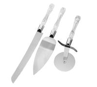 Set di servizio per torta, tagliapizza | Set di tagliapasta con manico in rotella di taglio della pasta - Server di tagliapasta, utensili da servizio per torte nuziali