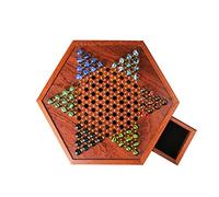 Set Di Set Di Signore Cinesi - Vassoio Con Cassetto Portaoggetti, Monete in Marmo Di Vetro, Giochi Di Classici Pieghevoli | Giochi Da Tavolo Familiari Per Adolescenti, Adulti, Di