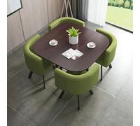 Set Di Set Di Uffici Quadrati E Set Di Sedie, Tavolo Da Reception Per Uffici Per 4 Persone, Set Di Sedie, Combinazione Versatile Per La Ricezione E Sedia, Scrivania Della Conferenza Degli Uffici E