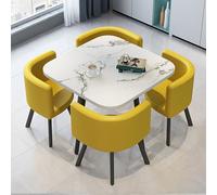 Set Di Set Di Uffici Quadrati E Set Di Sedie, Tavolo Da Reception Per Uffici Per 4 Persone, Set Di Sedie, Combinazione Versatile Per La Ricezione E Sedia, Scrivania Della Conferenza Degli Uffici L