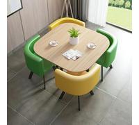 Set Di Set Di Uffici Quadrati E Set Di Sedie, Tavolo Da Reception Per Uffici Per 4 Persone, Set Di Sedie, Combinazione Versatile Per La Ricezione E Sedia, Scrivania Della Conferenza Degli Uffici M