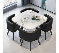 Set Di Set Di Uffici Quadrati E Set Di Sedie, Tavolo Da Reception Per Uffici Per 4 Persone, Set Di Sedie, Combinazione Versatile Per La Ricezione E Sedia, Scrivania Della Conferenza Degli Uffici F
