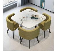 Set Di Set Di Uffici Quadrati E Set Di Sedie, Tavolo Da Reception Per Uffici Per 4 Persone, Set Di Sedie, Combinazione Versatile Per La Ricezione E Sedia, Scrivania Della Conferenza Degli Uffici C