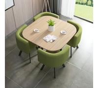 Set Di Set Di Uffici Quadrati E Set Di Sedie, Tavolo Da Reception Per Uffici Per 4 Persone, Set Di Sedie, Combinazione Versatile Per La Ricezione E Sedia, Scrivania Della Conferenza Degli Uffici Q