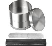 Set di setacci di precisione per diamanti, strumento in acciaio inox per la classificazione e la selezione di gemme con telaio, attrezzatura per gioielleria e analisi delle gemme(80mm)