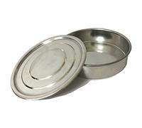 Set di setacci di prova con coperchio e vaschetta - 6 dimensioni di maglia - Tela in acciaio inossidabile 304 1 pz(D8" ISO 3310 STD)