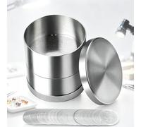 Set di setacci per classificazione del diamante, setaccio in acciaio inossidabile con cornice, doppio strato da 48 mm, resistenti all'usura, segni trasparenti per perline hobby