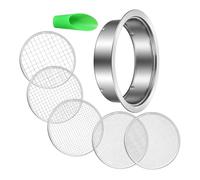 Set di setacci per terreno da giardino, in acciaio inox, setaccio con setaccio sostituibile, setaccio a rete per piante da giardino, vivaio, setaccio per sabbia da giardino