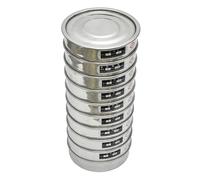 Set di setacci Standard di laboratorio Test di ispezione for campionamento Setaccio Dia. Apertura della maglia del filtro in acciaio inossidabile 304 da 20 cm 0,075-2 mm 10-200 maglie 1 set (11 pezzi)