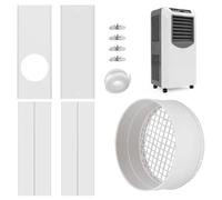 Set di sfiato per finestre per asciugatrici, set di sfiato per asciugatrici elettriche, piastre di ventilazione per asciugatrici, collegamento asciugatrice per serra, tende di crescita