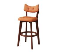 Set di sgabelli da bancone (1/2/3/4 posti), moderni, con schienale curvo e gambe in legno, ideali per isola cucina e bancone colazione.