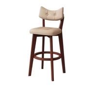 Set di sgabelli da bancone (1/2/3/4 posti), moderni, con schienale curvo e gambe in legno, ideali per isola cucina e bancone colazione.