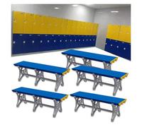 Set di sgabello fasciatoio impermeabile, in plastica ABS resistente, panca per palestra, bagno, scuola, cambio scarpe