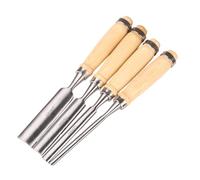 Set Di Sgorbie Da 4 Pezzi,Set Di Scalpelli Affilati,Scalpelli Per Legno, La Lavorazione Del Legno 6, 12, 18, 24mm Portaoggetti Comode Impugnature Per Intaglio Del Carpenteria,Rifilatura Dei