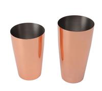 Set di shaker da cocktail Boston in acciaio inossidabile oro rosa - a tenuta stagna e durevole