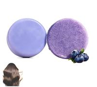 Set di Shampoo e Balsamo in Barra al Mirtillo,Set 2 in 1 di Shampoo e Balsamo in Barra per Capelli Diradati e Secchi,Riduzione della Rottura, Controllo dell'Effetto Crespo e Salute del Cuoio Capelluto