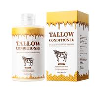 Set di shampoo e balsamo per miele di sego di manzo, pulire profondamente e idratare l'olio di controllo, rafforzare l'effetto crespo dei capelli, aggiungere lucentezza e morbidezza (A1)