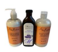 Shea Moisture Cocco & Ibisco Shampoo & Balsamo Con Cipolla Olio Capelli Set