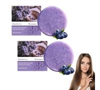 Set di shampoo e balsamo solido al mirtillo, pulizia profonda e idratazione,sapone naturale,per domare l'effetto crespo e favorire la salute del cuoio capelluto,cura per capelli secchi (2 pezzo)