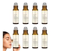 Set di siero e rullo da 10 s, essenza a rulli di raffreddamento in acciaio inox, trattamento botanico antirughe, essenza doppia 10s, trattamento anti-rughe, siero fine linea targeting (8 pezzi)