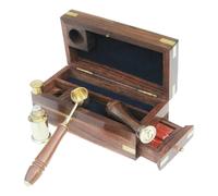 Set Di Sigilli In Scatola Di Legno In Legno/Messico 14 X 6 Cm Sea-Club