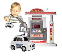Set di Simulazione Giocattolo Pompa di Benzina | Set da Gioco per la Prima educazione con Pompa di di Simulazione - Stazione di Servizio Giocattolo Automatica Set di Giocattoli per la Prima