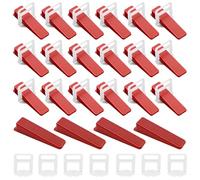 Set di sistema di livellamento per piastrelle da 200 pezzi, con 100 linguette da 3 mm e 100 cunei per piastrelle in plastica, cunei per piastrelle. Dite addio alle piastrelle inclinate. Utensili per