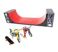 Set di skateboard di mini - Proietta Pro, Rampa Trick | Kit giocattolo personalizzabile per bambini e principianti, fingerboard da collezione con ruote realistiche, pacchetto di skater portatile