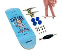 Set di skateboard per dita | Maple WooFinger Skateboards - Naturad Finger Skateboard Mini Scooter Basso Rumore Texture Delicate | Comodo giocattolo per tastiera per interni ed esterni, per tavoli,