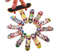 Set di skateboard per dita: Pacco Skateboard Pockets, Piccole tavole giocattolo gioco di skateboard per dita con schede microsportive giocattoli compatti per trucchi | 12pcs Diapa