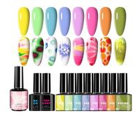 Set di smalti gel ad asciugatura rapida, 8 colori, da donna per mamme, Halloween, matrimoni, casa, estate, saloni e vacanze