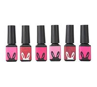Set di smalti gel Soak Off 6 flaconi, colla per unghie gel LED per nail art fai te, kit smalto per unghie colorato ed elegante alla moda con pennello fine, formula in resina per (py colorato 01-06