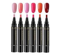 Set di smalti per unghie - Collezione completa London Box a lunga durata Shimmer atossico a base d'acqua, senza pennarello, 6 pezzi, asciugatura rapida, prodotti di bellezza di lunga durata