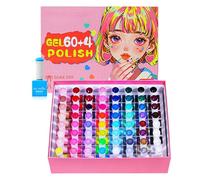 Set di smalti per unghie - gel funzionale 60 colori, kit di smalti per unghie, per uso quotidiano a casa, viaggi, manicure, spa, toelettatura, matrimonio, festa nuziale, festa nuziale, festa